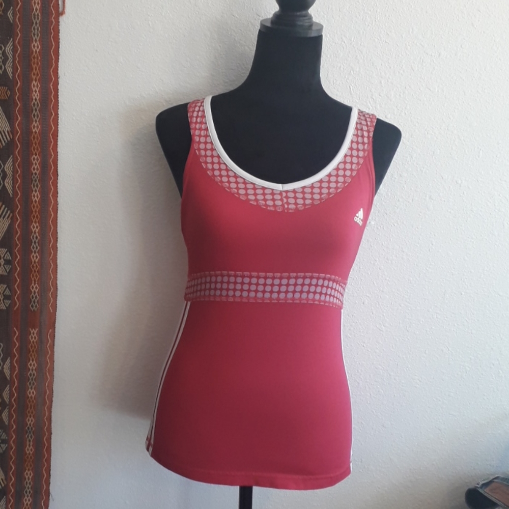 Adidas Women's Racerback Workout Top with Built in Bra